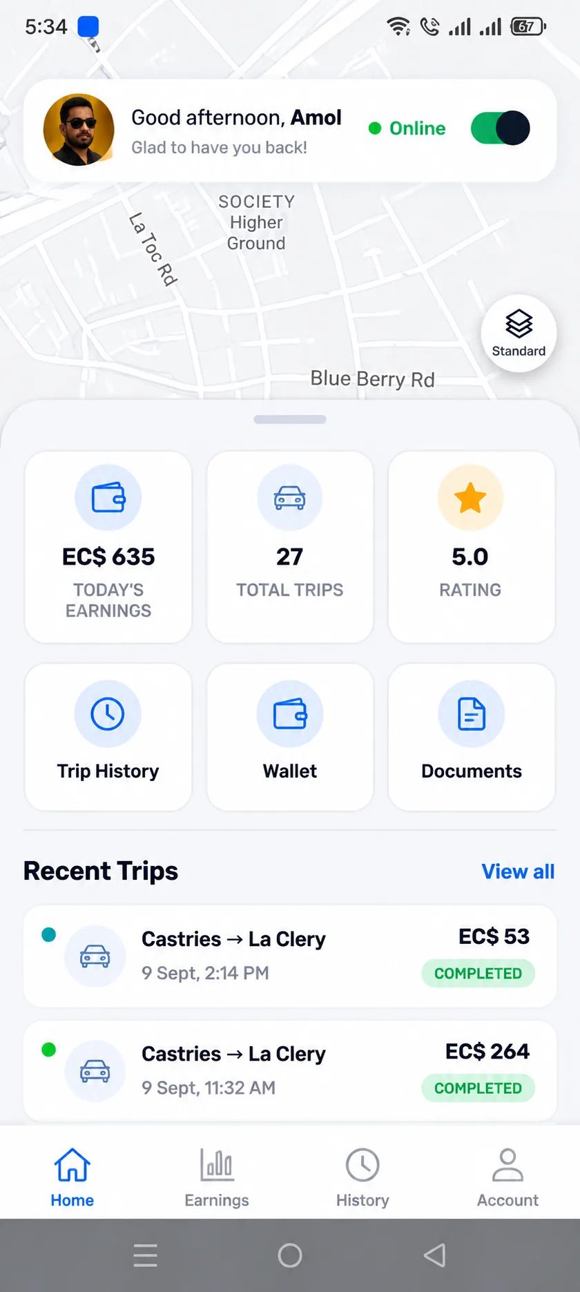 Island Ride Driver Earnings